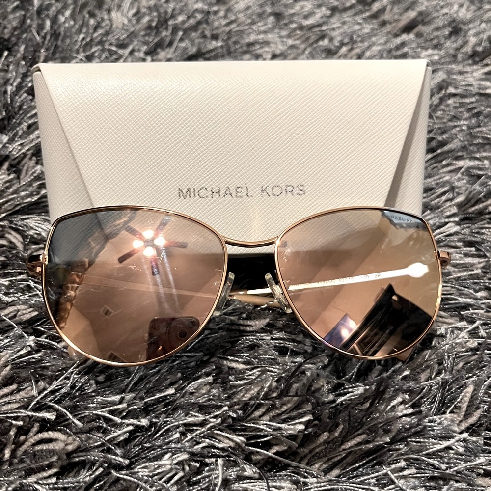Michael Kors 1062 58 La Paz Gold Pink Sunglasses